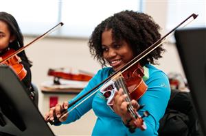 Child Playing Violin