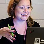  Teacher with a WCPSS laptop