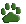 paw print green