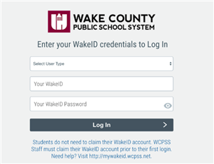 Wake ID login 