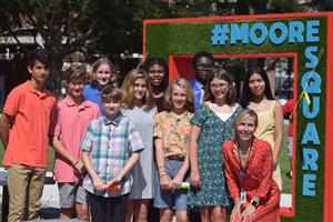 NJHS Contingent at Moore Square Park 