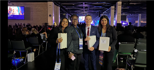 Mrs. Summerville and students at FBLA Awards Summer 2025