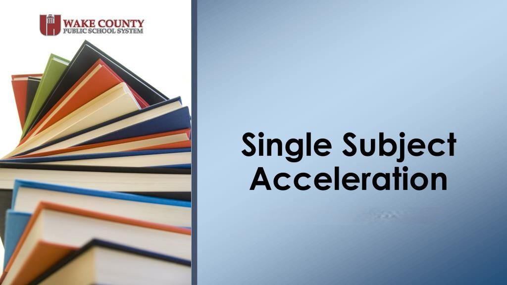  Single Subject Acceleration Letter
