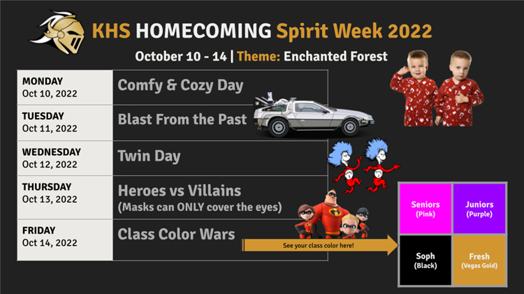 KHS Homecoming Spirit Week 2022