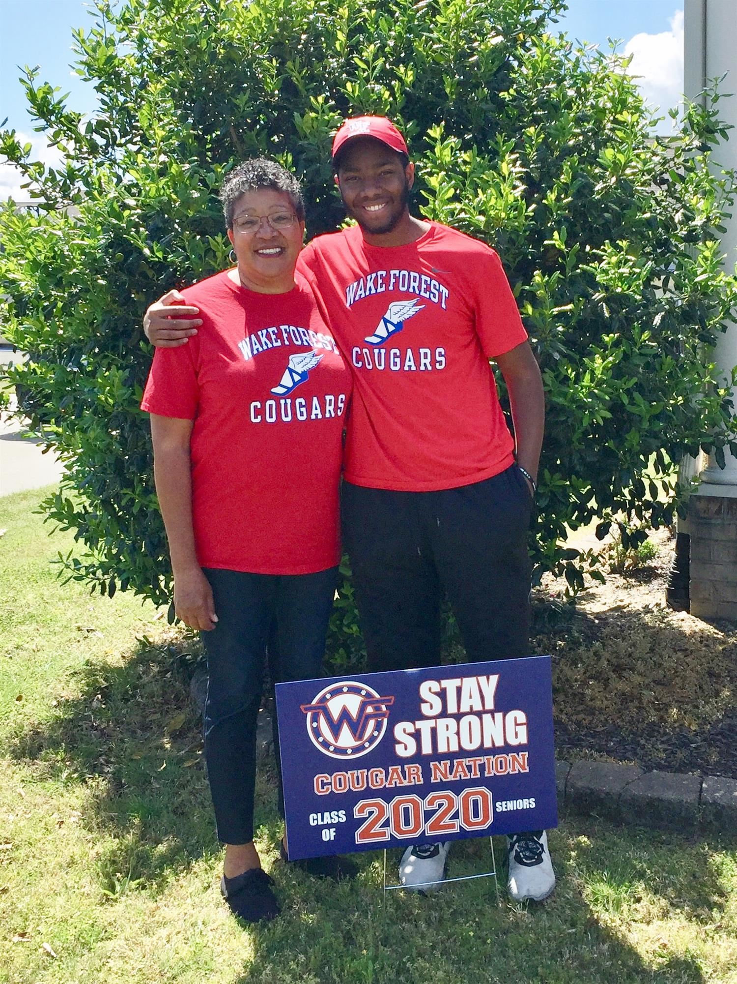Elijah Rushing with mom, Valerie Elijah Rushing with mom, Valerie