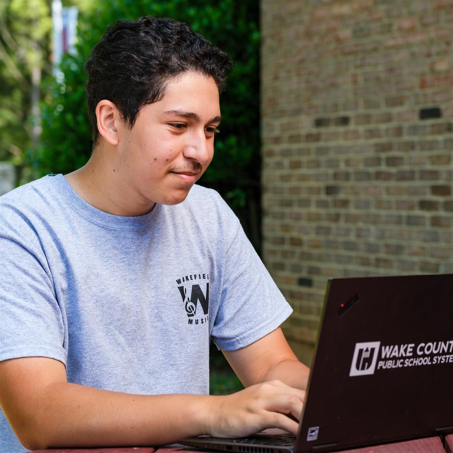 Zeiad Yakout on laptop