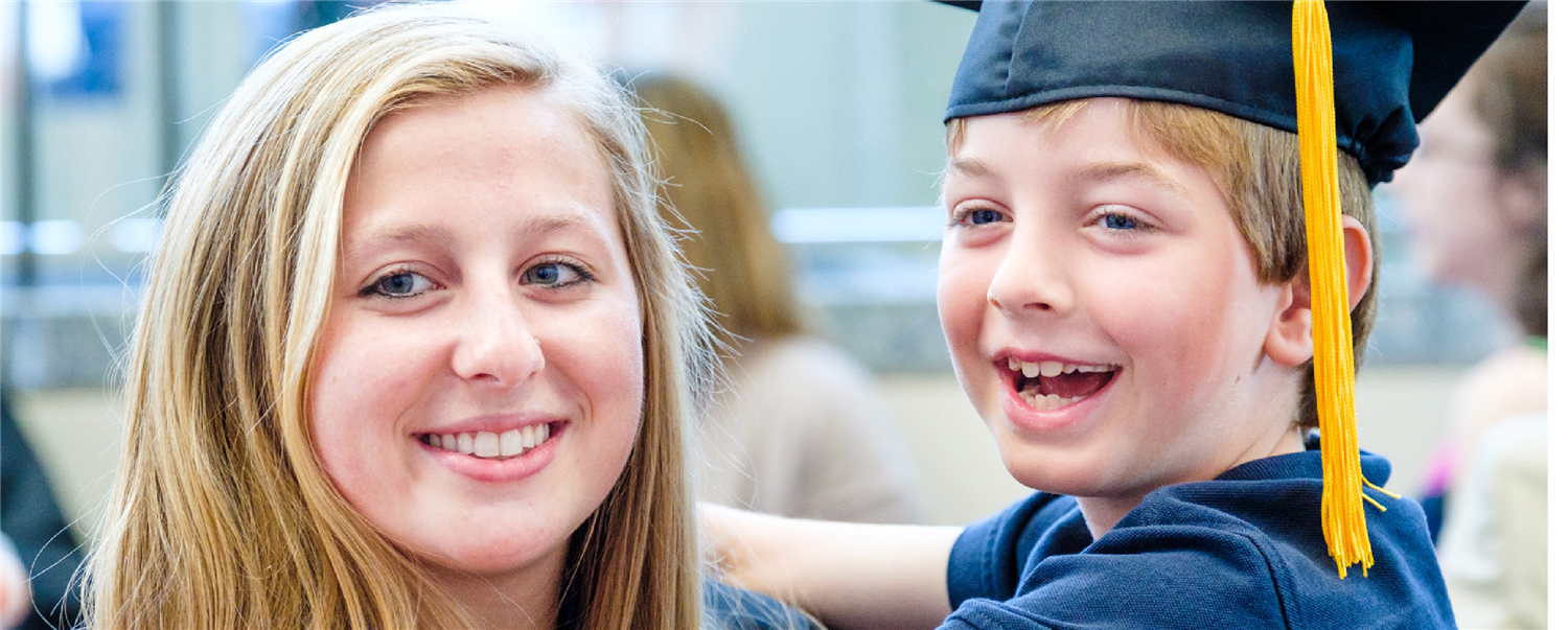 Picture of mom and kindergarten graduate