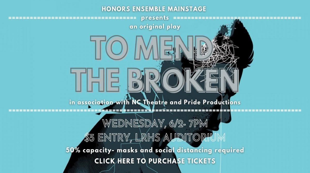 To Mend the Broken: Wednesday, 6/2, at 7 pm, LRHS Auditorium