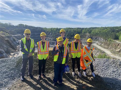 7th Grade Students visiting Martin Marietta with Mr. Barbalato