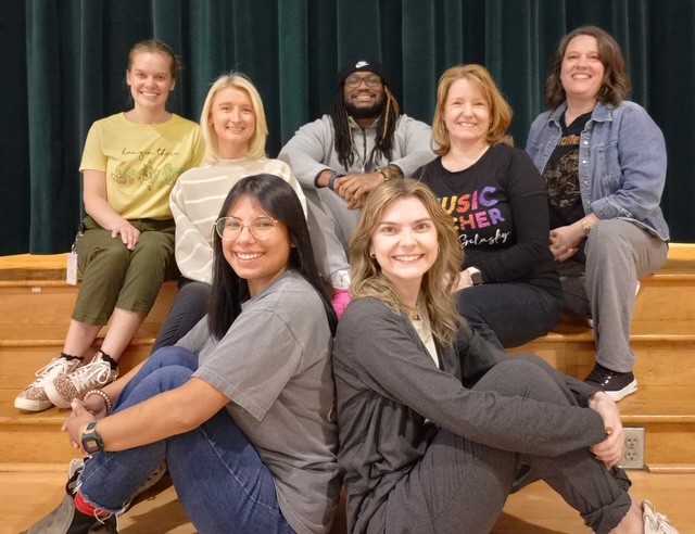 MI Team left to right: back - Ms. Hall, Mr. Patterson, Ms. Rion; middle - Ms. Johnson, Ms. Zelasky; front Ms. Cox, Ms Raines