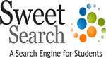 Sweet Search, a search engine for students with blue, green and orange circles. 