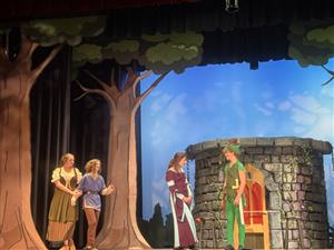 A close scene with student actors