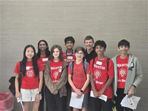 Photo of Quiz Bowl team members