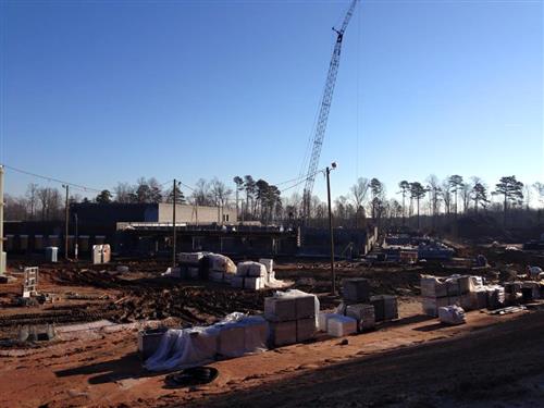 Abbotts Creek under construction