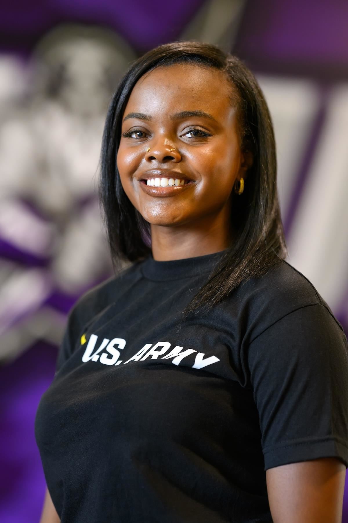 Taylor Haywood-Wilkins smiles