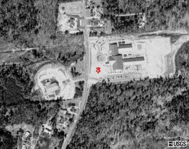 USGS Aeriel Black & White Photo of School 