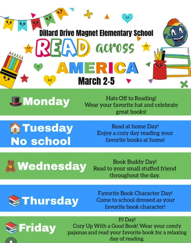  Read Across America Spirit Week